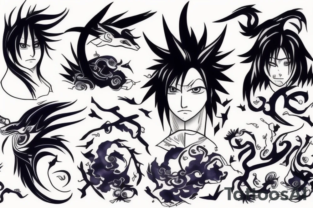 sasuke kirin tattoo idea
