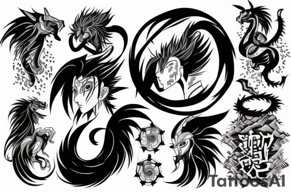 sasuke kirin tattoo idea