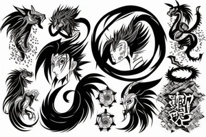 sasuke kirin tattoo idea