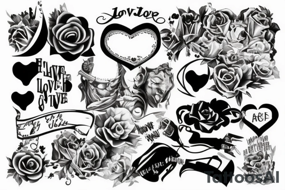Theater and love tattoo idea