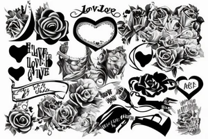 Theater and love tattoo idea