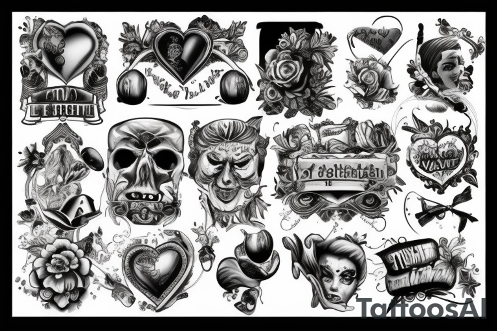 Theater and love tattoo idea