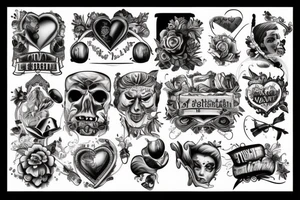 Theater and love tattoo idea