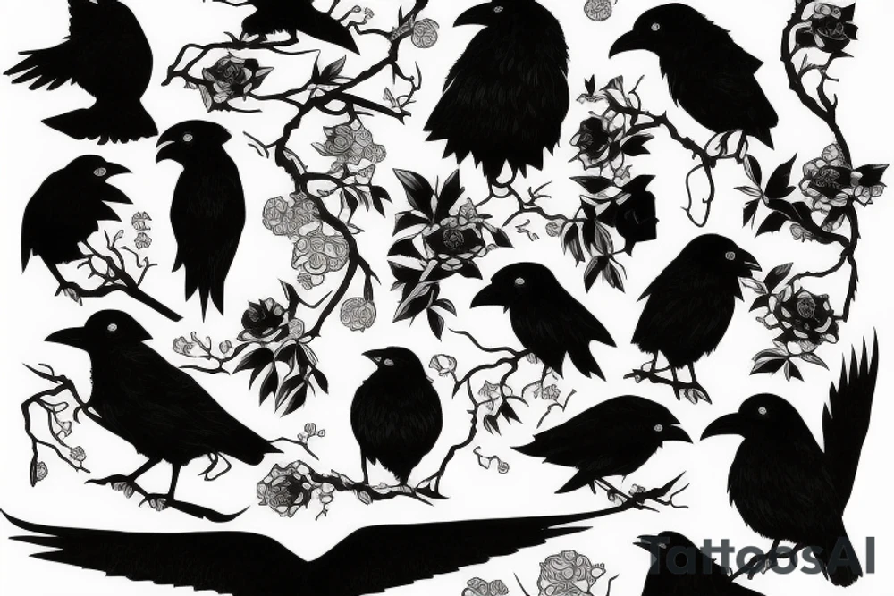 raven tattoo idea