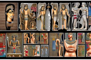 Egypt style, gods, culture, ethnic tattoo idea