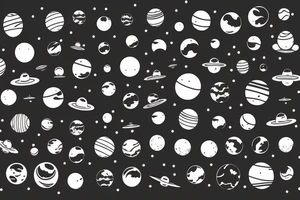 Planets lined up tattoo idea