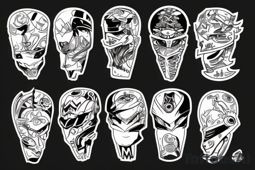 Enduro, moto, japan tattoo idea