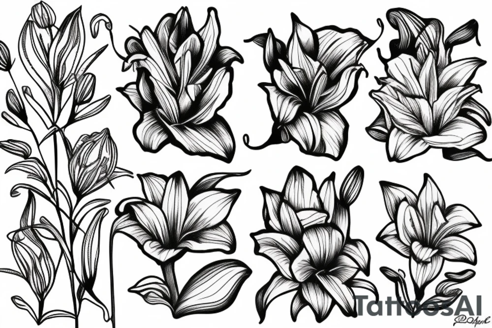 lily tattoo idea