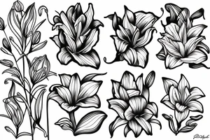 lily tattoo idea