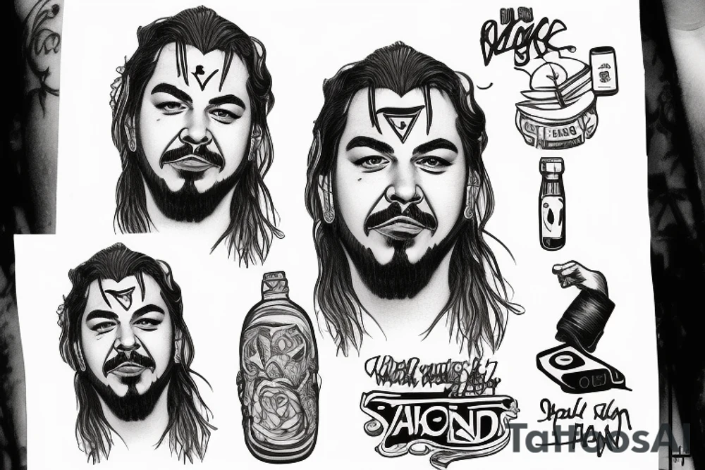 Post Malone tattoo idea
