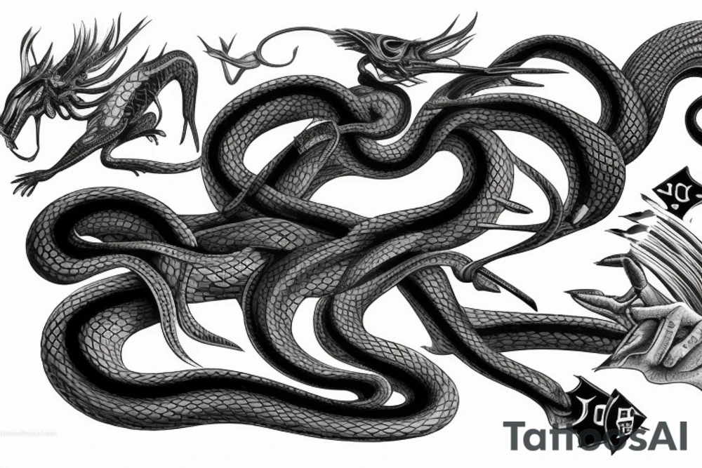 Cobra on the chess board tattoo idea