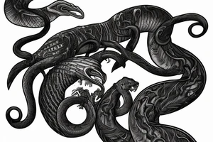 Cobra on the chess board tattoo idea