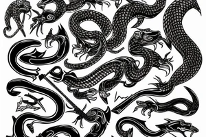 Cobra on the chess board tattoo idea