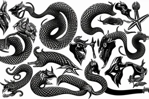Cobra on the chessboard tattoo idea