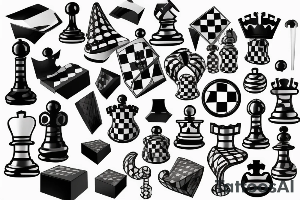 chessboard tattoo idea