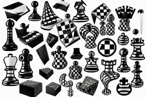 chessboard tattoo idea