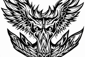Lightning tattoo shape as wings tattoo idea