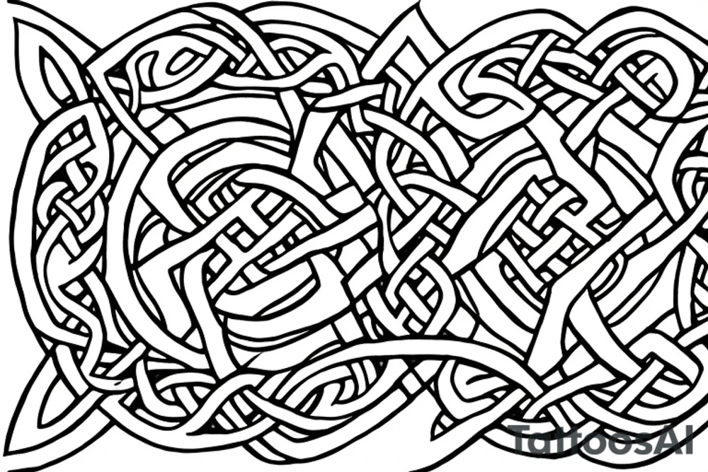 Celtic knot, trout tattoo idea