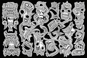 trival, celta, espalda tattoo idea