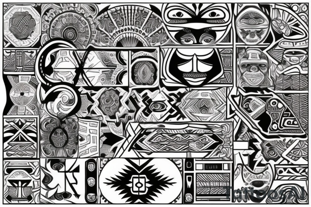 trival, celta, espalda tattoo idea