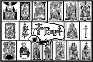 pope in church tattoo idea