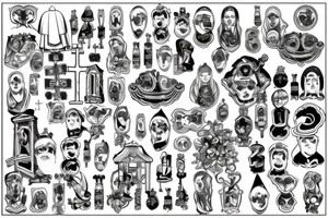 pope in church tattoo idea