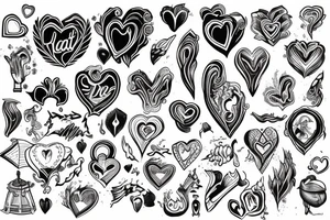 Real heart in the fire tattoo idea