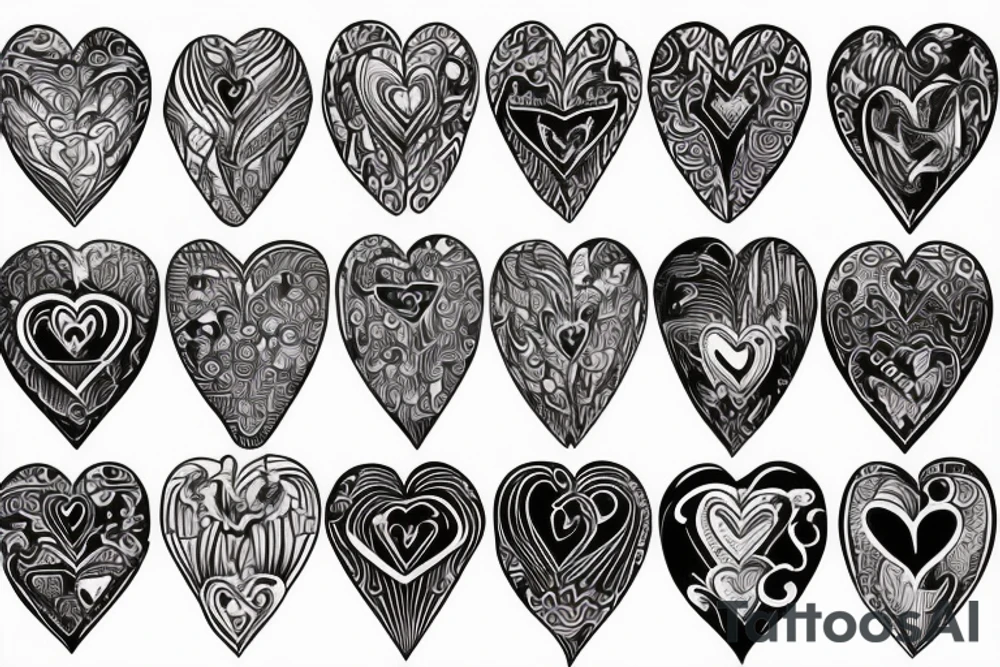 Real life heart in the fire tattoo idea