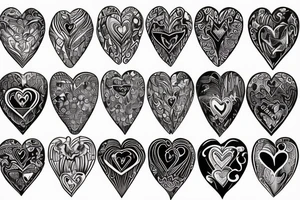 Real life heart in the fire tattoo idea