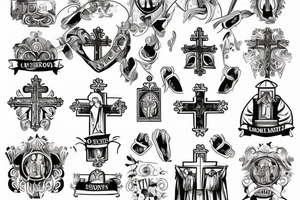pope in church tattoo idea