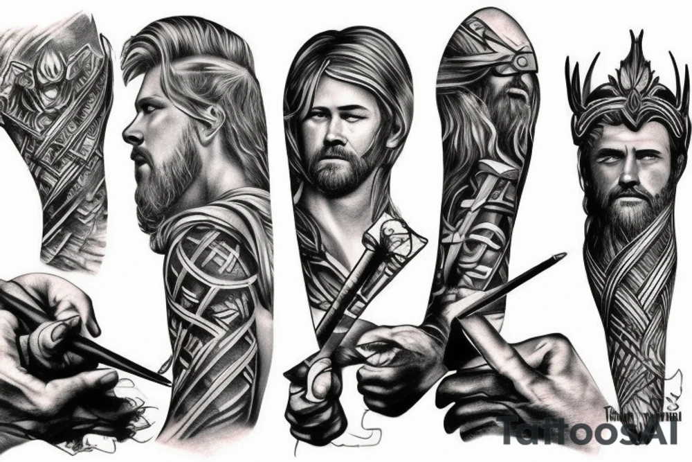 god thor tattoo idea