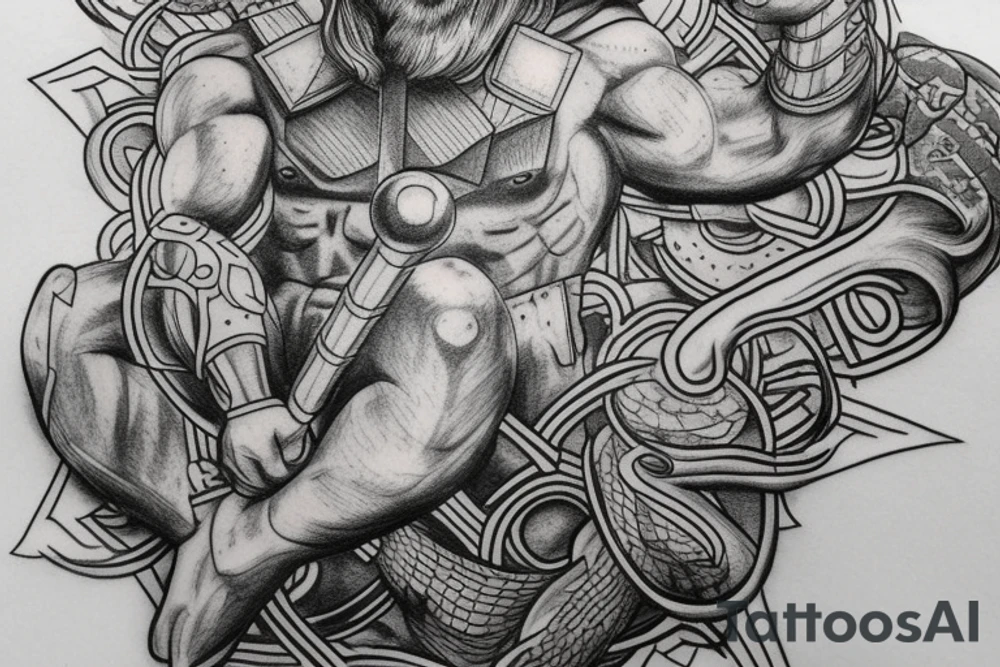 god thor tattoo idea
