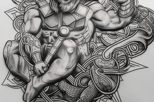 god thor tattoo idea