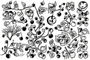 Cherry tree tattoo idea
