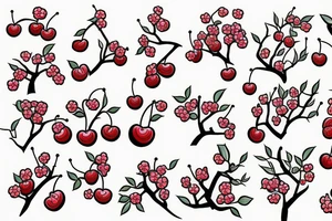 Cherry tree tattoo idea