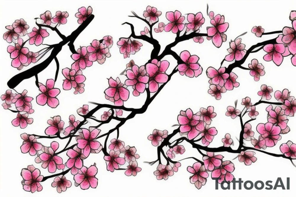 Cherry blossom tree tattoo idea