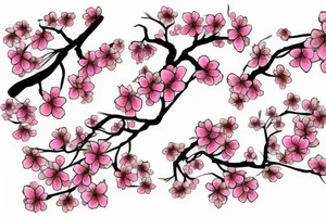 Cherry blossom tree tattoo idea