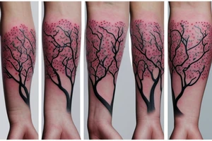 Cherry blossom tree tattoo idea