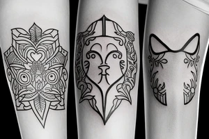 Matching tattoo for best friends that are complementary tattoo idea