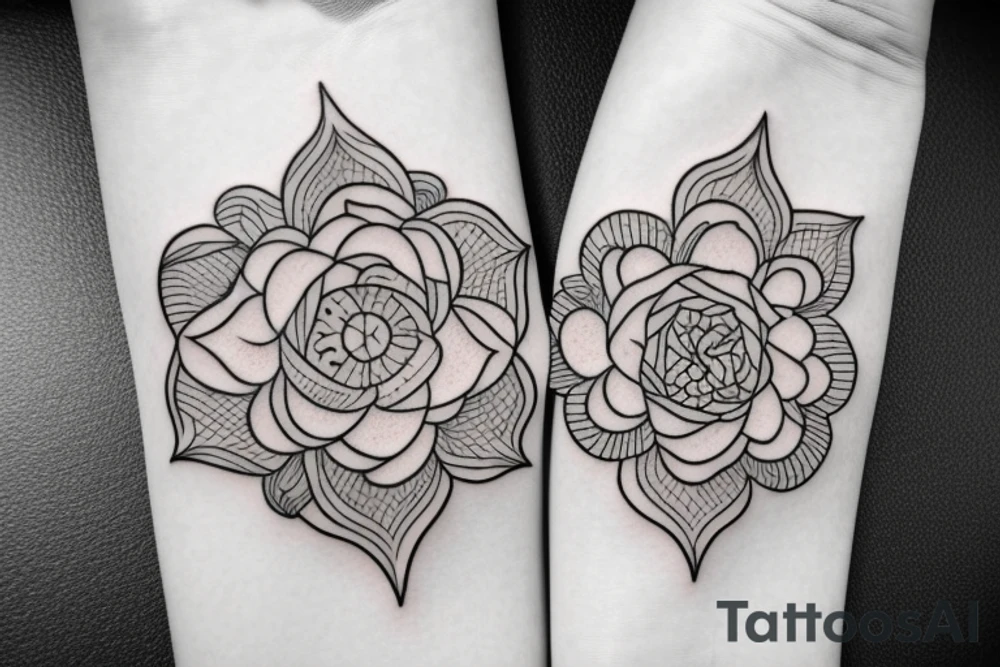 matching tattoos completing each other tattoo idea