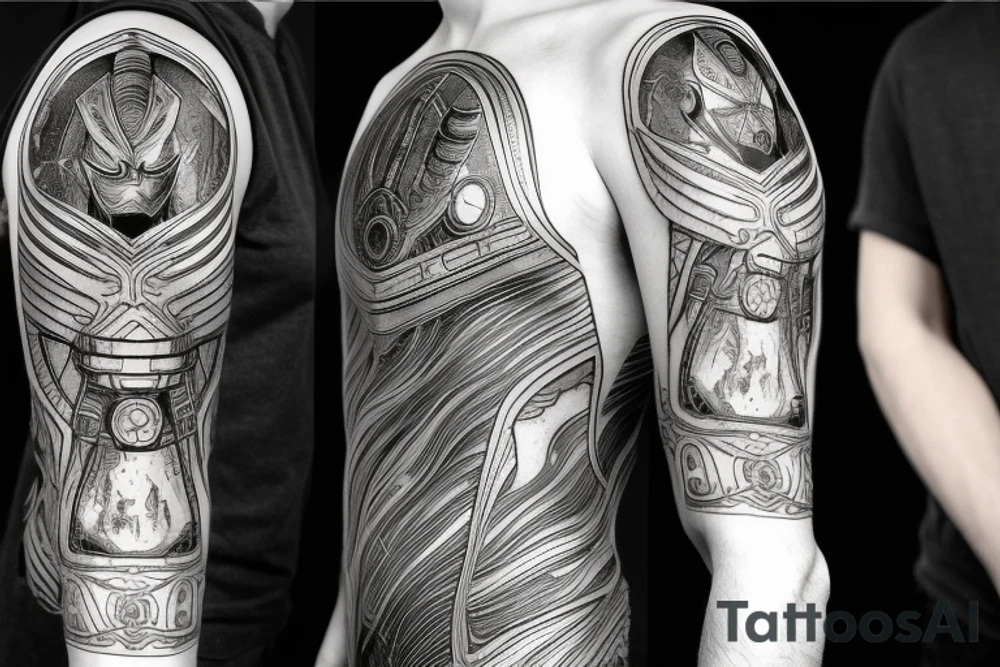 Lord of the rings dark tower Samus Metroid NASA sleeve tattoo idea