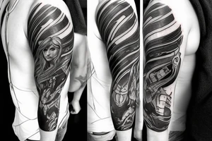 Lord of the rings dark tower Samus Metroid NASA sleeve tattoo idea