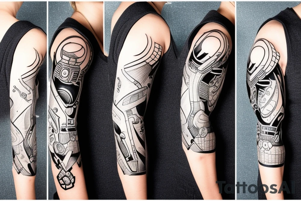 Metroid NASA sleeve tattoo idea