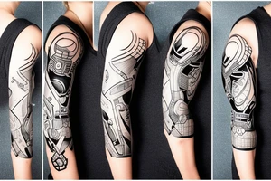 Metroid NASA sleeve tattoo idea