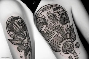 Metroid NASA sleeve tattoo idea