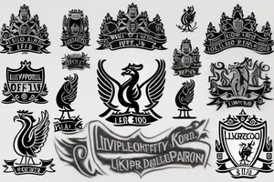 logo liverpool with kordestan tattoo idea