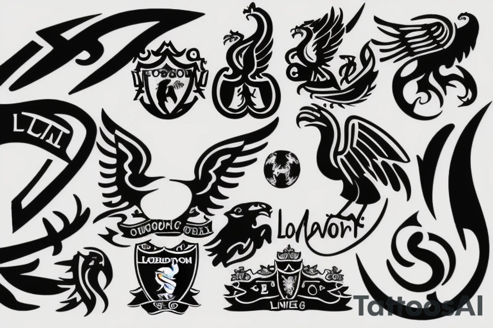 logo liverpool with kordestan tattoo idea