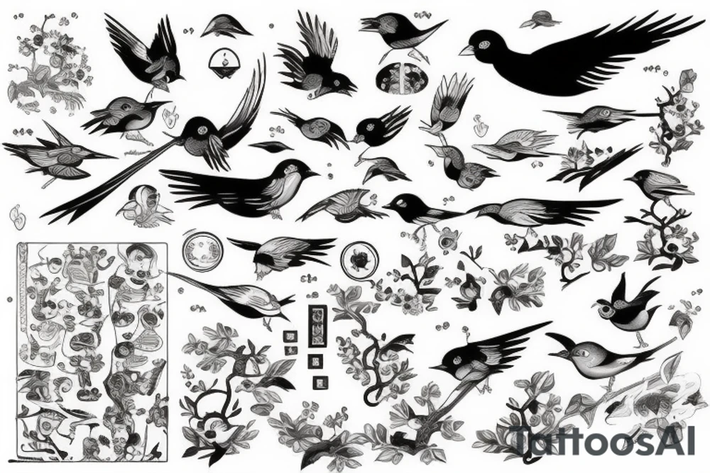 Birds tattoo idea