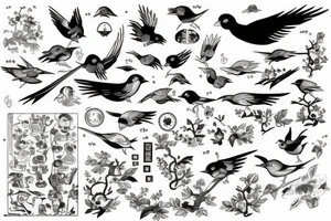 Birds tattoo idea
