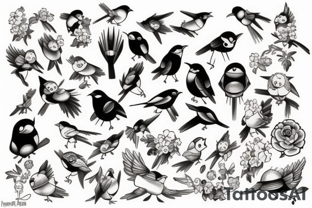 Birds tattoo idea